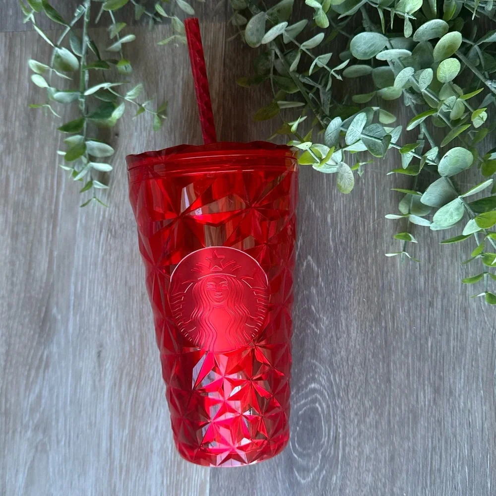 Starbucks 2021 Red Jeweled Holiday Tumbler 16 oz - Picture 1 of 6